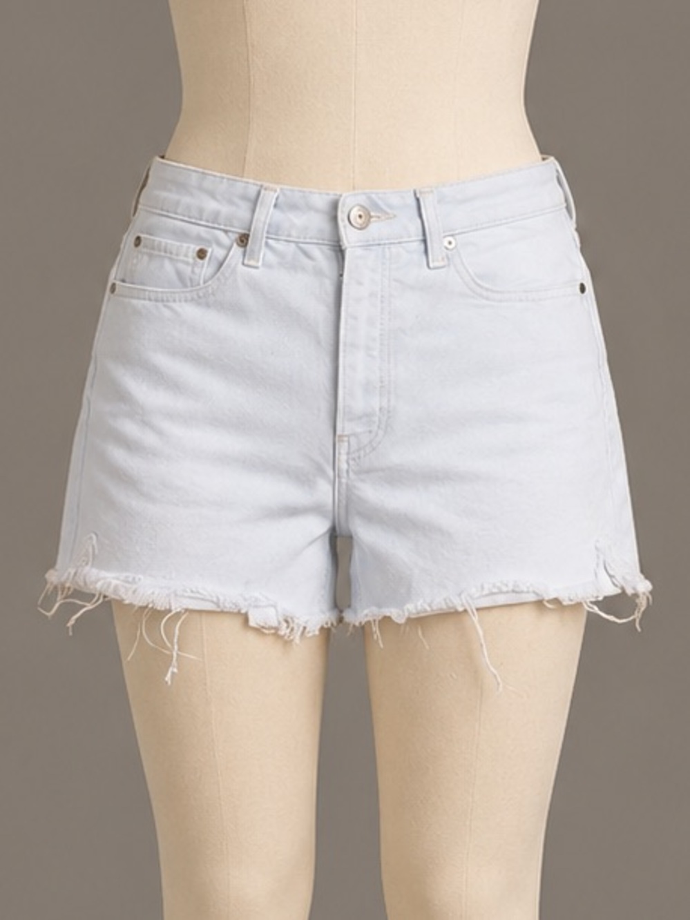 Old Navy Light Blue Frayed Hem Denim Shorts size 12
